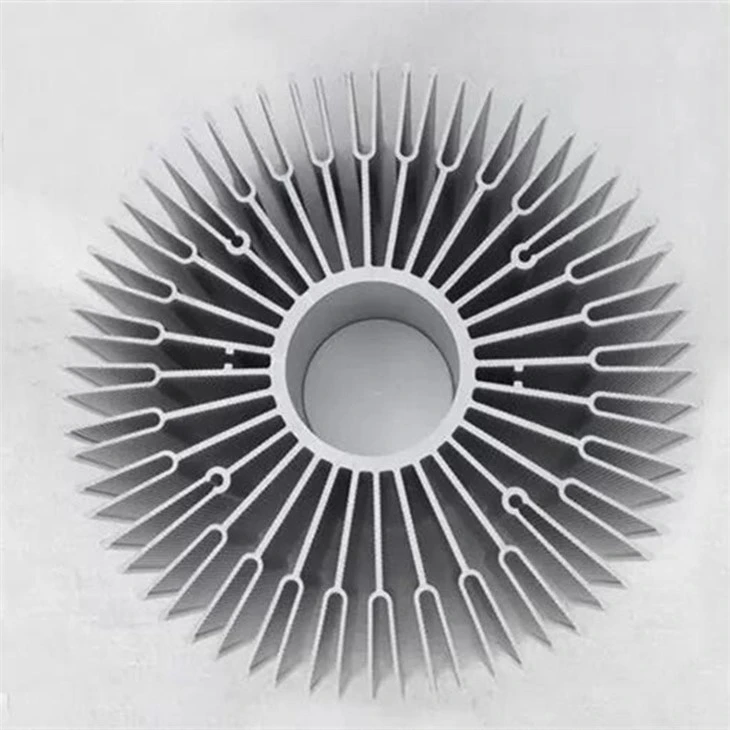 Round Extruded Aluminum Heat Sink For LED