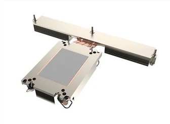 Aluminiowa płyta miedziana z zamkiem błyskawicznym 1U Serwer EAVC Radiator procesora dla LGA4677